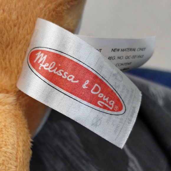 Melissa And Doug Plush Cheddar Orange Cat With Collar Replacement Stuffed animal - Picture 10 of 16